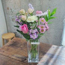 꽃다발 꽃정기구독 생화꽃 테이블장식 화병꽃꽂이 꽃은언제나옳다., L(1회체험)
