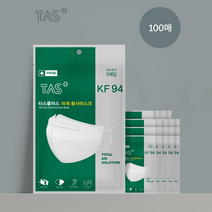KF94 새부리형 타스플러스마스크 50매입, 화이트