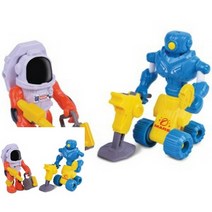 화성탐사 우주조종사와 로봇 달나라여행놀이 우주선발사놀이