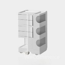 미용웨건 이동식선반 3단카트 폴딩선반 바퀴선반 수납정리함 스텝선반 이동식작업대 이동식트롤리 웨건, D