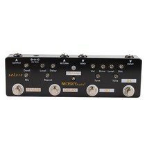 MOSKY Sol918를 지원하는 5-in-1 기타 멀티 효과 페달 왜곡 딜레이 리버브 (Reverb) 오버 드라이브 효과 페달 FX 루프 금속 쉘 트루 바이 패스, 하나, 보여진 바와 같이