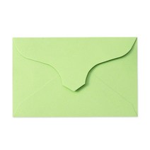 컬러 미니 카드 증명사진 쿠폰 종이 봉투 100개 명함봉투, 100매, 라임