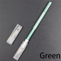 제과제빵실기준비물 제과실기준비물 케이크분할기 멀티 컬러 조각 공예 커터 6pcs 블레이드 도구 금속 메스 비 슬립 나이프, 03 green