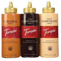 토라니 소스 468g 3팩 초콜릿 카라멜 화이트 초콜릿 Torani Sauce 3 Pack Chocolate Caramel