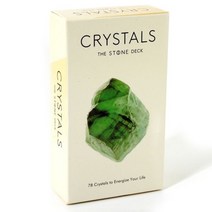 타로 카드 네온 문 데크포켓 사이즈 운명 점술 보드 게임 및 다양한 옵션 턱 박스 포함, Crystals The Stone