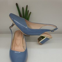 에스콰이아 여성드레스펌프스 소가죽 슬링백 7cm