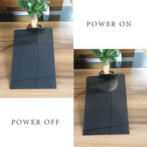 사생활 보호 단열 창문 암막 윈도우 불투명 시트 시트지 필름 SUNICE 전환 가능한 전기 화이트블랙그레이 접착 PDLC 스마트 창 도어 테스트 샘플 후면 프로젝션 스크린, 15cmX15cm, 검은 색