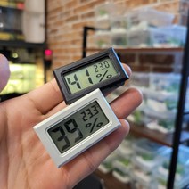 파충류 온도계 습도계 온습도계 센서내장형, 블랙