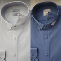 예작 예작 22F/W (2COL) 솔리드 배색/스냅단추 슬림핏 긴팔셔츠 YJ2FBS152