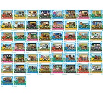닌텐도 호환 NS 스위치 애니멀 크로싱 뉴 호리즌 시리즈 5 아미보 카드 게임 리프 ACNH Amxxbo 사샤 48 개, 15 50 w01-w50 mini