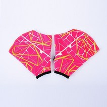 수상스키장갑 남여 공용 나일론 수영 물의 수영 물갈퀴가 달린 수중 훈련 소유 물갈퀴가 달린 오리발 꽃 무늬의 인쇄 수영 장비, 분홍색, s, [02] Mei red printing