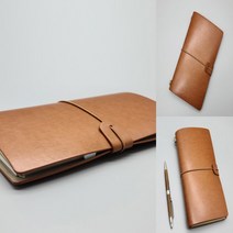 가죽 수첩 메모장 브라운 미니메모장 소형수첩 경찰수첩
