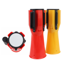 바리게이트 벨트 끼우는 차단봉 케이드 텐스베리어 가이드라인 줄서기 이동식 통제선 유도 안전, 차단봉띠3M(노랑)