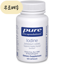 퓨어 인캡슐레이션 아이오딘 Iodine 120캡슐, 1개, 120개