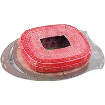 캐릭터인형3D 경기장 퍼즐 모델링 키트 어린이 성인 13.78x11.81x3.94in (Color : Anfield Stadium), 06 Munich Allianz Arena
