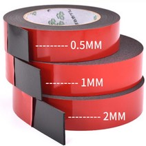 방수양면테이프 접착제 스티커 2 개1 개 0.5mm 2mm 두께 초강력 양면 접착 폼 테이프 장착 고정 패드 끈적, 2개 3mm, 10m-0.5mm 두께