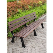 야외 발코니 벤치 의자 옥외용 정원 공원 농막 더블, 등받이가 없는 1.2m  옐로우