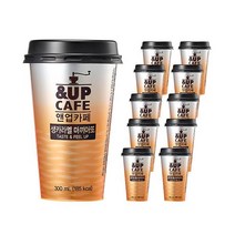 앤업카페 일동후디스 생카라멜 마끼아또 텀블러 컵커피, 10개입, 300ml