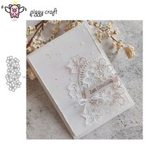 모양 틀 다이컷 piggy craft 금속 절단 금형 꽃 스트립 프레임 스크랩북 종이 공예 칼 금형 블레이드 펀치 스텐실, fxs-4