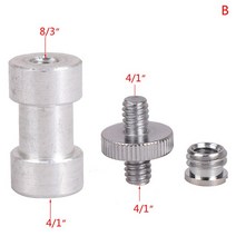 카메라 플래시 라이트 스탠드 어댑터에 대 한 3pcs 삼각대 머리 Monopod 금속 나사 키트 1/4 3/8 남성 여성, 02 B