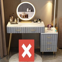 다기능 원목 화장대 침실 가정용 가구 메이크업, 58 80 CM - No stool-B