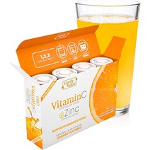 SIGNIFY NATURE 비타민 C with 아연u2013 무설탕 1000mg 면역 지원 건강 음료용 발포성 정제 부스터 산화 방지제 액상 아연, [04] 10개(8개들이 팩), [02] 비타민 C + 아연