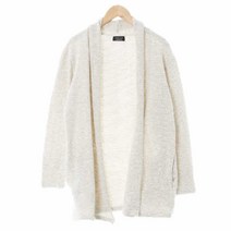 자라 아이보리블랙 면혼방 오픈가디건 남자 XS 0376