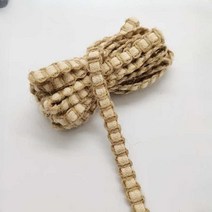 라탄 느낌 린넨 웨이빙 끈 짚 풀 위빙 다양한 길이, T 컬러 플랫 린넨 2.0cm x 10m