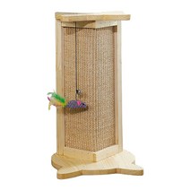 ST SHOP 크리 에이 티브 고양이 스크래치 보드 애완 동물 새끼 고양이 Coner Scratcher 매달려 고양이 장난감 가구 보호대, 사이잘삼나무, 옐로우 S