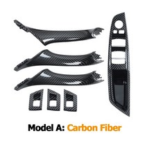 바이엘쿠리어 BMW 핸들커버 벤츠 모닝 RHD 오른쪽 운전자 자동차 인테리어 도어 핸들 팔, 15.RHD Carbonfiber Set