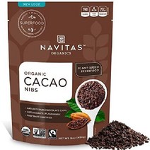 나비타스 오가닉스 로우 카카오 닙스 16oz, 무가당, 1파운드(1팩)