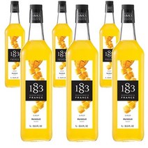 동서 식품 1883 망고시럽 1000ml 스무디 칵테일 홈카페 에이드, 6개