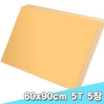 대원 양면칼라폼보드/시안보드 60x90cm 5T 5장 (5mm A1크기), F-121