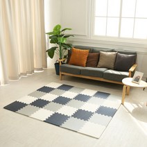 파워 EVA 퍼즐매트 놀이방매트 10P 30X30X1.2cm, 10개, 그레이