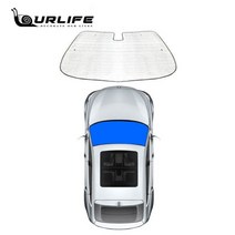 화물차 커튼 아기 차량용 햇빛 가리개 볼보 XC90 2019 자동차 윈도우 전면 UV 리플렉터 썬 바이저, 02 Front 1 PCS