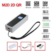 3d스캐너 3d스캔 Holyhah-M2C 레이저 블루투스 1D 미니 바코드 스캐너 M2D 2.4G 무선 안드로이드 IOS 윈도, 01 M2D Bluetooth 2D