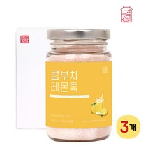 콤부차 레몬톡 발효 홍차 녹차 유산균 음료 분말 레몬 쥬스 에이드 과일 야채 주스 가루 발포 비타민 프락토올리고당 식이섬유 콤푸차, 160g x 3개