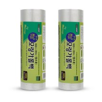 에버랩 모링가 일회용 비닐 봉지 롤백 롤팩 위생 봉투 중형 25x35cm 500매, 2개