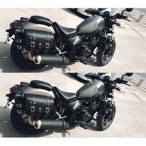 레트로 레블500 사이드백 새들백 물병백 전용 브래킷 포함 할리 스타일, 레블좌우양쪽백세트-레블500