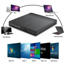CDDVD플레이어USB 3.0 SATA 외장형 DVD 케이스 PC 플레이어 용 DVD/CD-ROM 광학 드라이브, 한개옵션0
