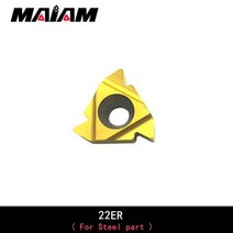 나사 인서트 16ER 16IR 22ER 22IR 1.5 2 3 4 5 6 강철 부품용 터닝 툴 SER 로드 내부 및 외부 나사산, 02 2.0 (Thread pitch), 01 10PCS (A Box), 03 22ER Type