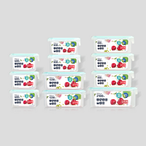 원터치 밀폐용기 원스락 11종(A) - 리빙박스 양념통 도시락통 반찬통 고정리 비스프리 플라스틱 밥보관용기, 클리어(투명)