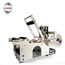 원형 보틀 음료 주류 병 라벨링 라벨기 부착기계 날짜 인쇄 기능이있는 저렴한 빠른 전자, 영국 플러그, 220v