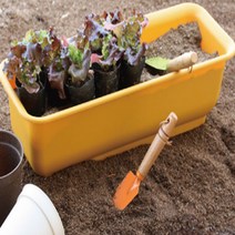 화분 텃밭 베란다 플라스틱 화분 45cm, 그레이