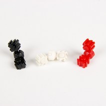 관절디폼블럭 (미니블럭/디폼블럭) 10mm - 3색 (약 100세트 /중량 약 110g), 흰색