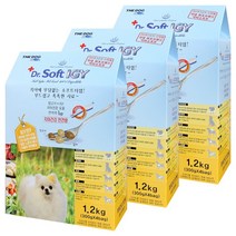 닥터소프트 IGY 애견사료 1.2kg x 3 강아지 다이어트 샘플 말티즈