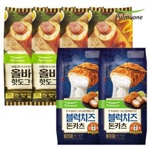 통모짜렐라 블럭치즈돈카츠X2봉+올바른핫도그X20개입, 없음