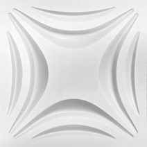 세라믹사이딩 메탈사이닝 아트월 3D 입체 벽 스티커 장식 거실 벽지 벽화 방수 패널 금형 욕실 주방 30x3, 30 4_02 1 Piece-Matt white