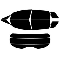 로톰 카렌스 측후면 썬팅필름 DIY 셀프 열차단 썬팅지, 올뉴카렌스 (13-18), RTF-7S 25 (연함), 기아