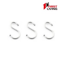 퍼스트리빙 다용도 S자 고리 3P 걸이 세트, 1세트